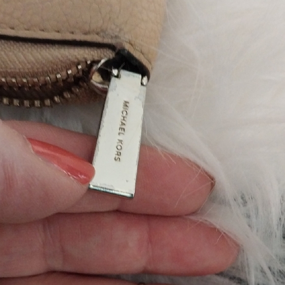 Michael Kors Beige Leather Wristlet - Picture 5 of 12